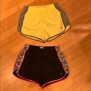 2 athletic shorts